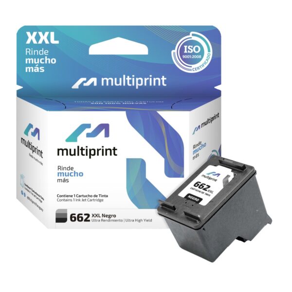 CARTUCHO MULTIPRINT® HC-J662B (662XXL) NEGRO [24ML]